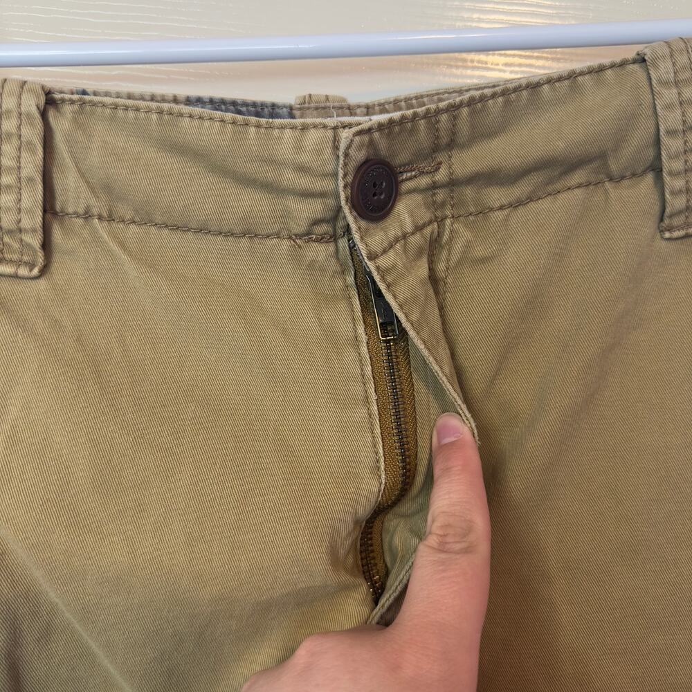 Aeropostale Mens Tan Cargo Shorts Size 34 Pockets Drawstring Utility Casual - Picture 4 of 13